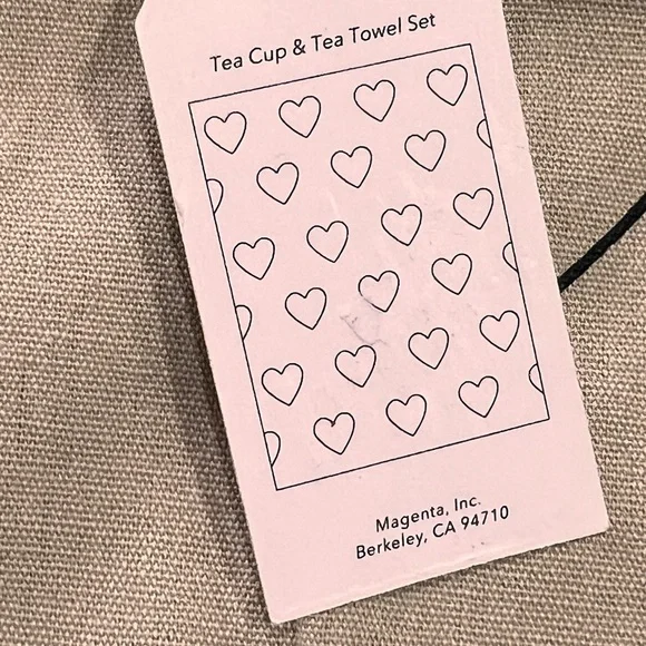 Rae Dunn Mug Tea Set with Tea Towel pink especially for Mom! - Picture 3 of 9